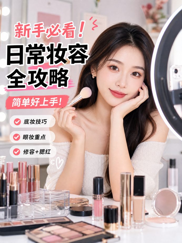 草榴美妆视频教程-日常妆容全攻略